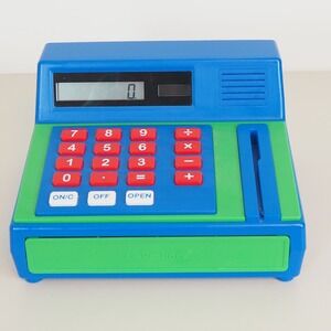 Lakeshore Learning Cash Register Educational Toy with Play Money And Card Works!